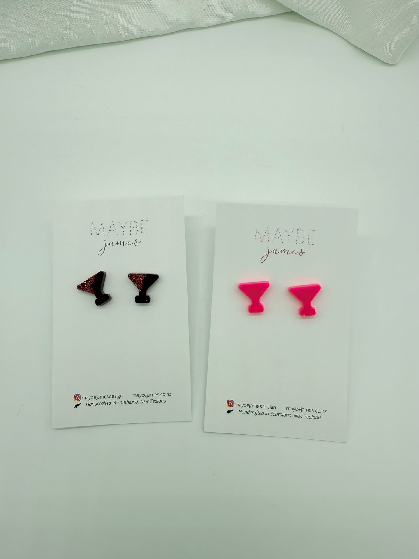 Cute Mini Martini Glass Studs