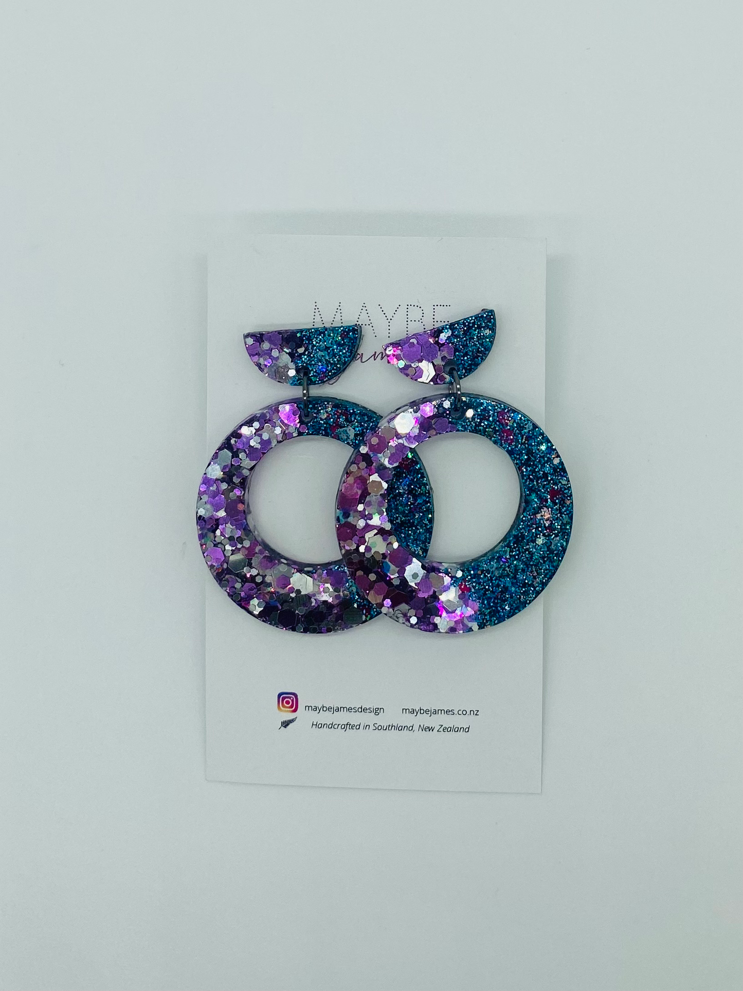 Mermaid Blues - One Off 4cm Dangles image 1