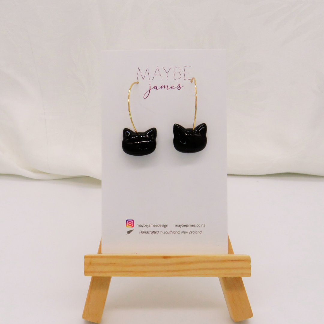 Kitty Cat 1cm Hoops image 3