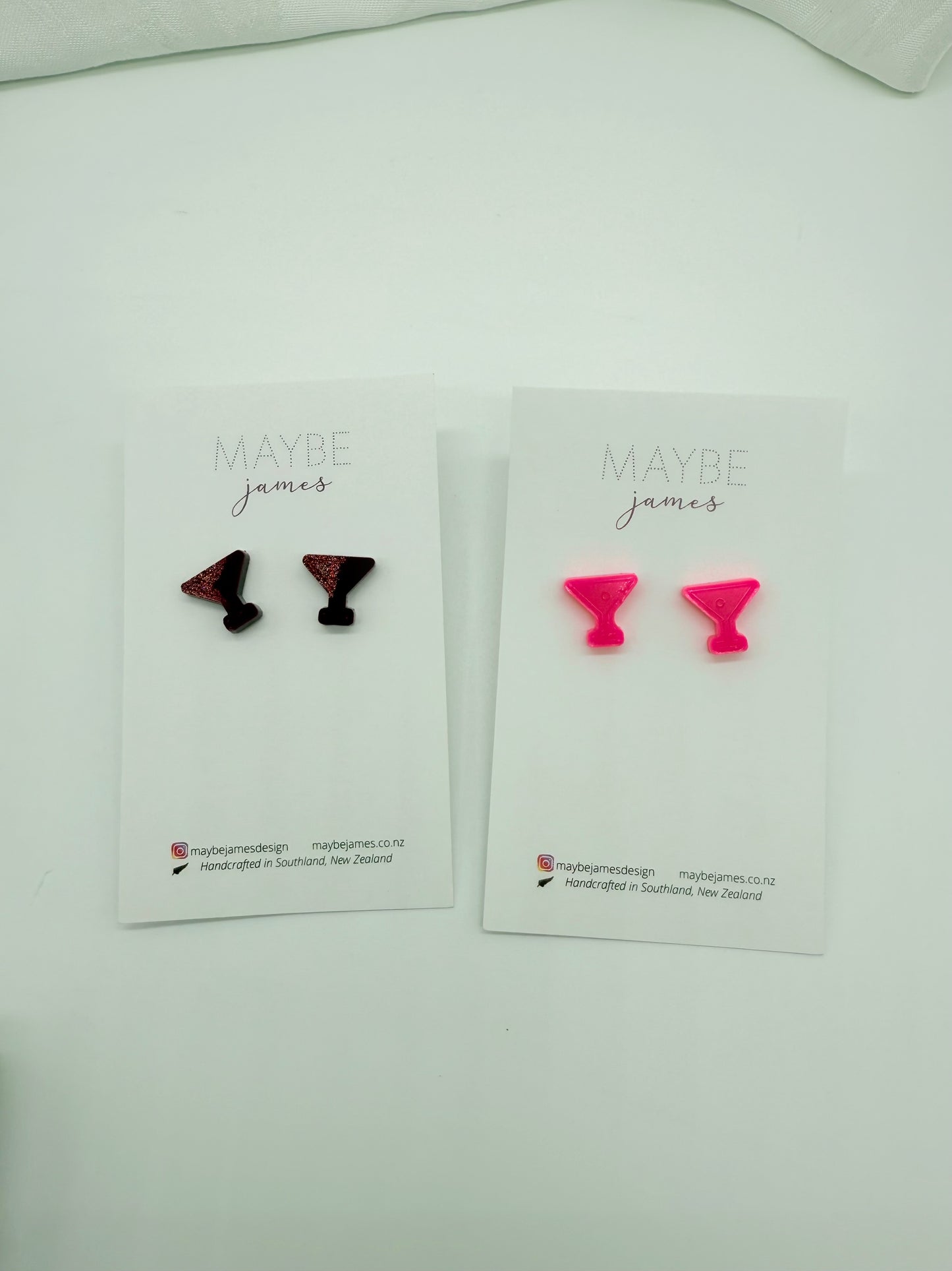 Cute Mini Martini Glass Studs