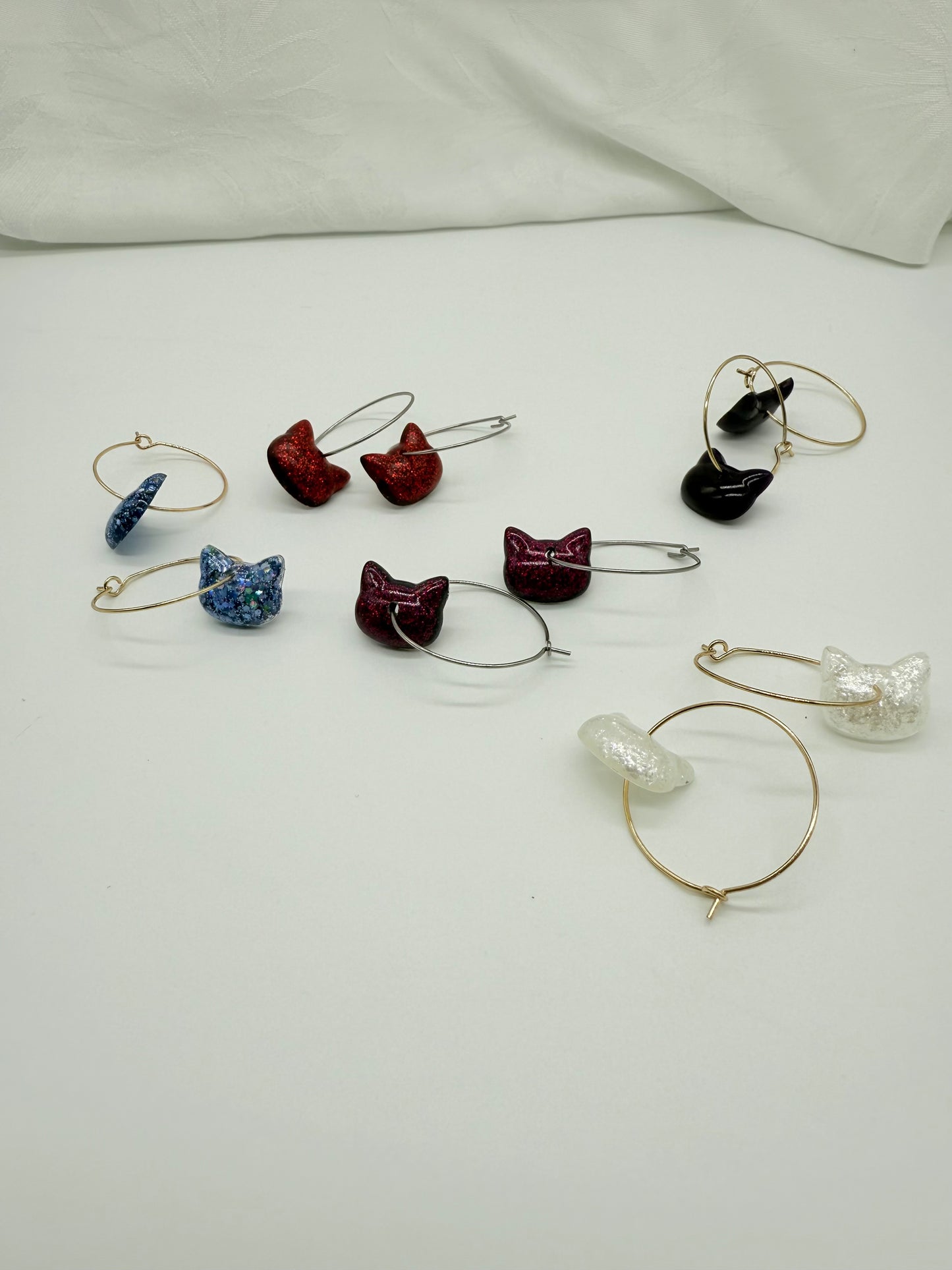Kitty Cat 1cm Hoops