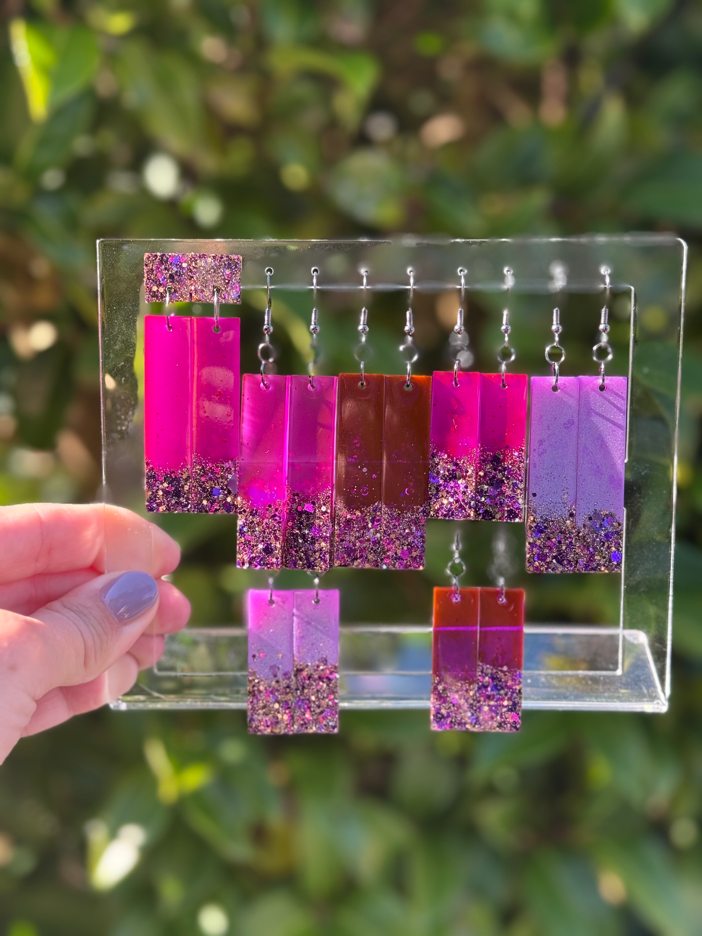 Purple Lava Lamp Dangles 4cm or 5cm