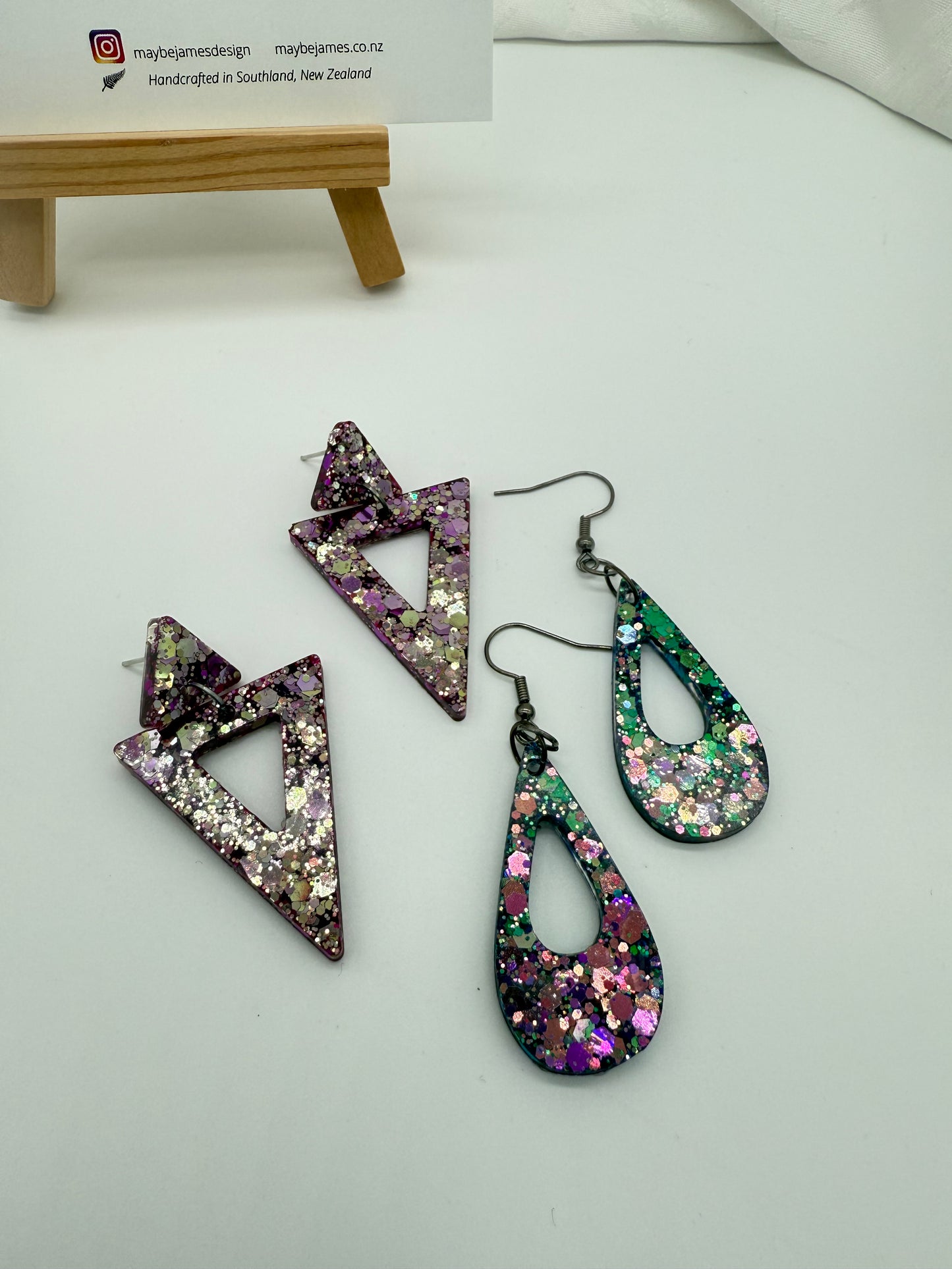 Holographic Colour Shift 4cm Dangles