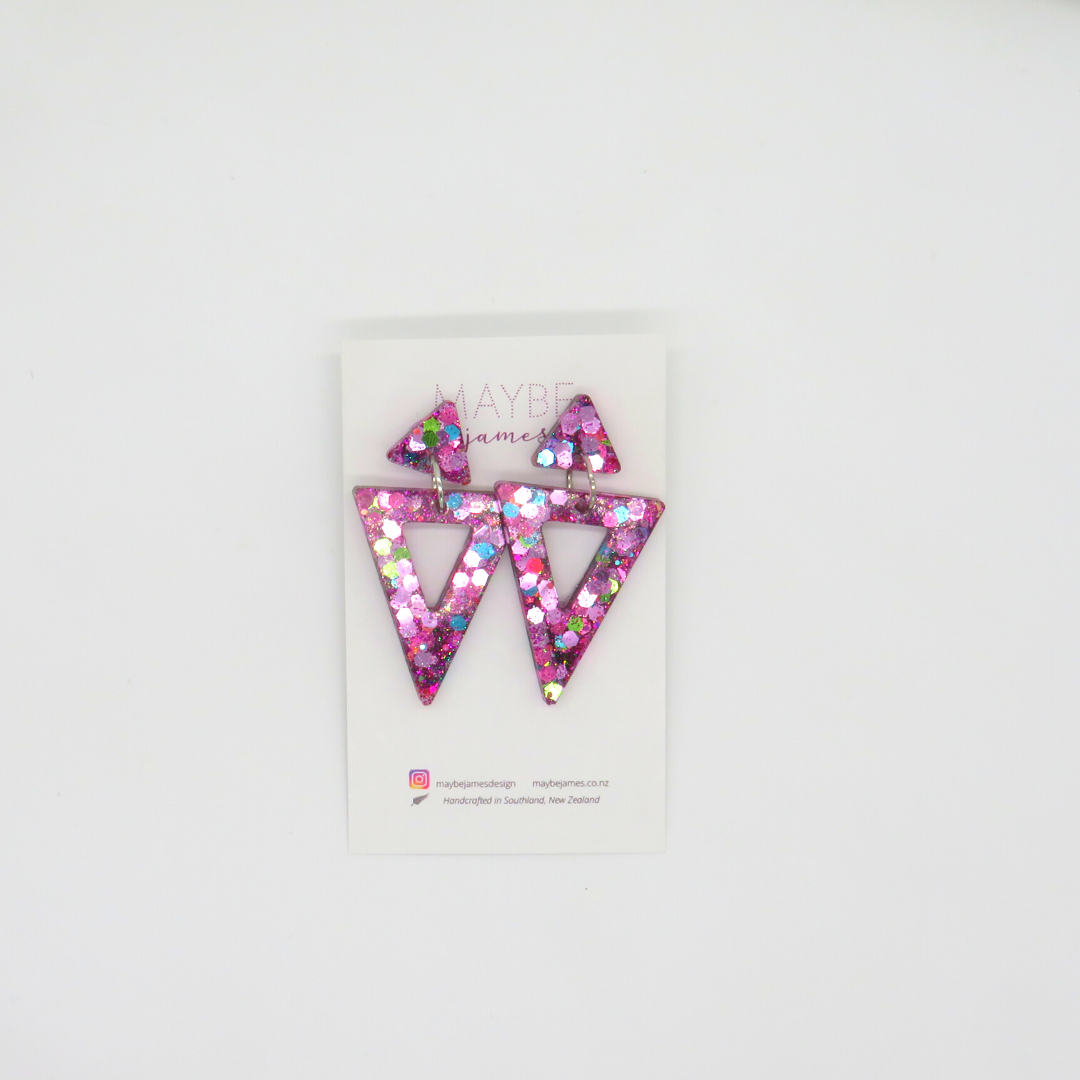 Don't Kill My Vibe - Confetti Glitter Dangles image 1