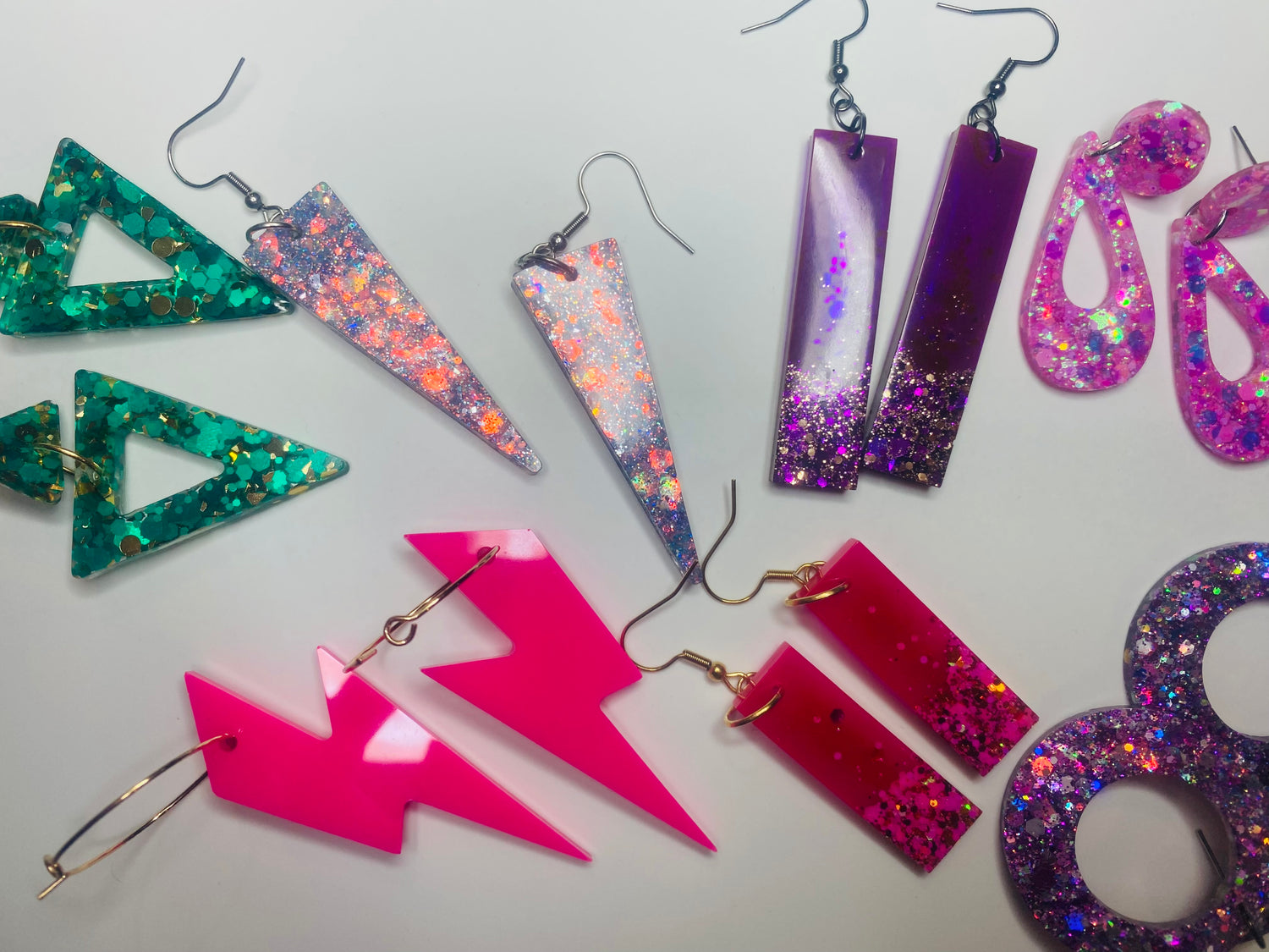 Glittery Bright Dangles
