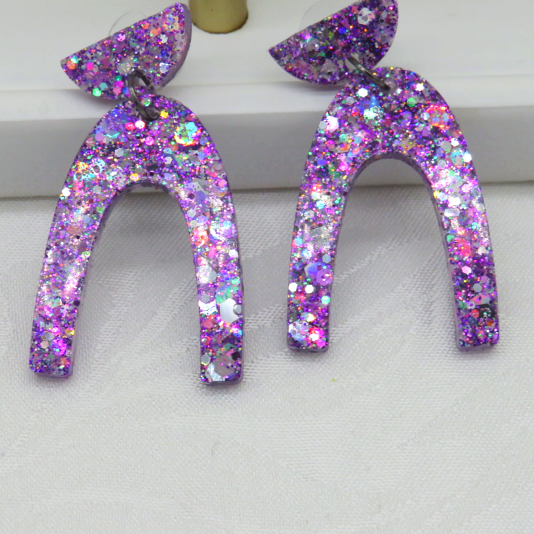 Don’t Kill My Vibe - Glitter Dangles image 2