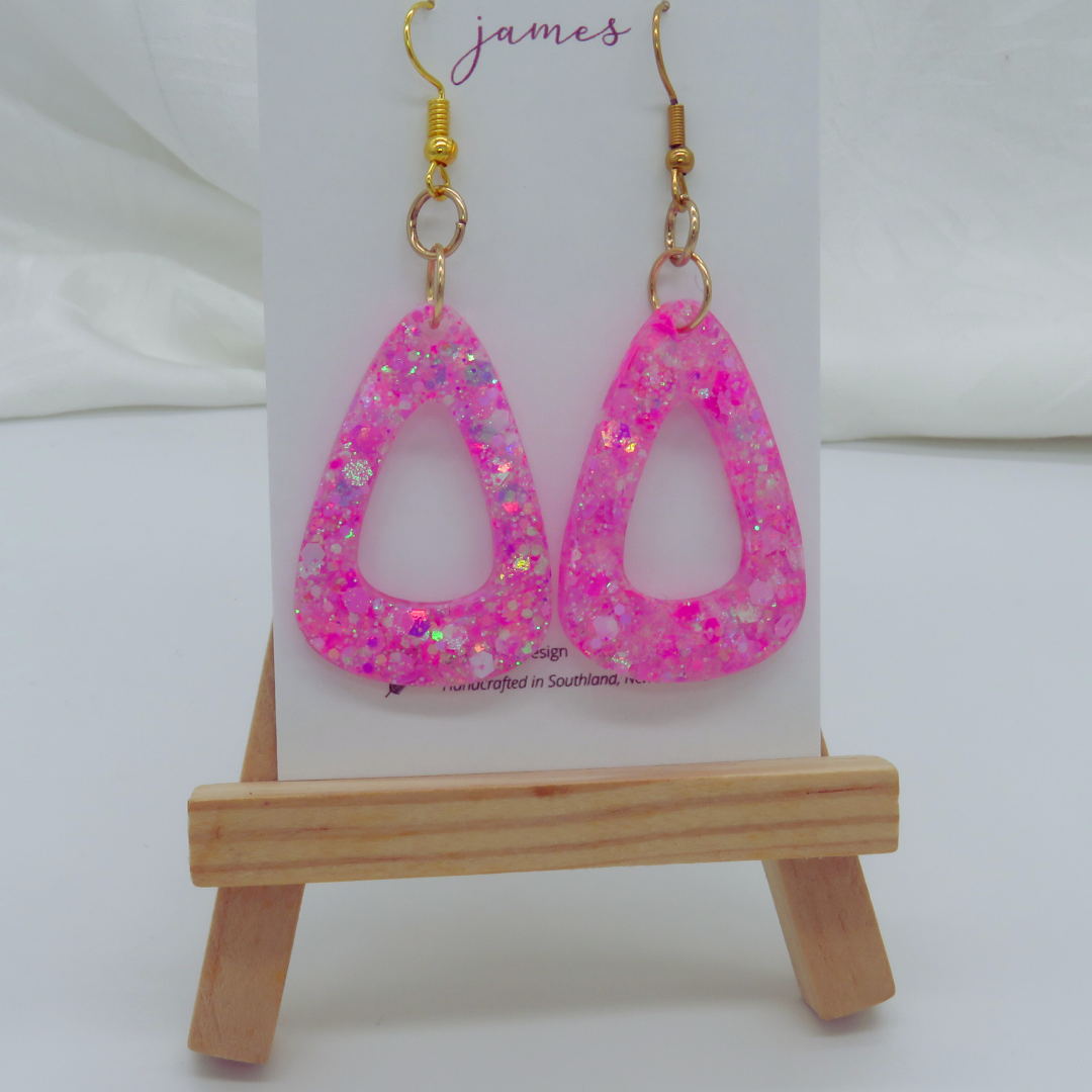Candyfloss Pink 4cm Dangles image 2