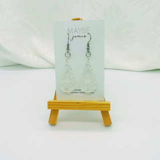 It’s Me, Hi - 4cm White Diamond Dangles  image 1