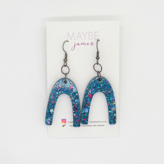 Mermaid Blues Arch 4cm Dangles image 0