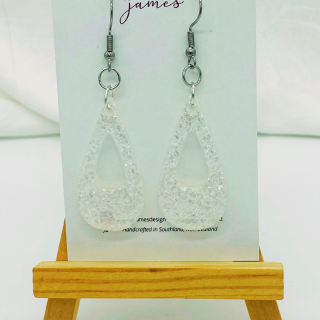 It’s Me, Hi - 4cm White Diamond Dangles  image 3