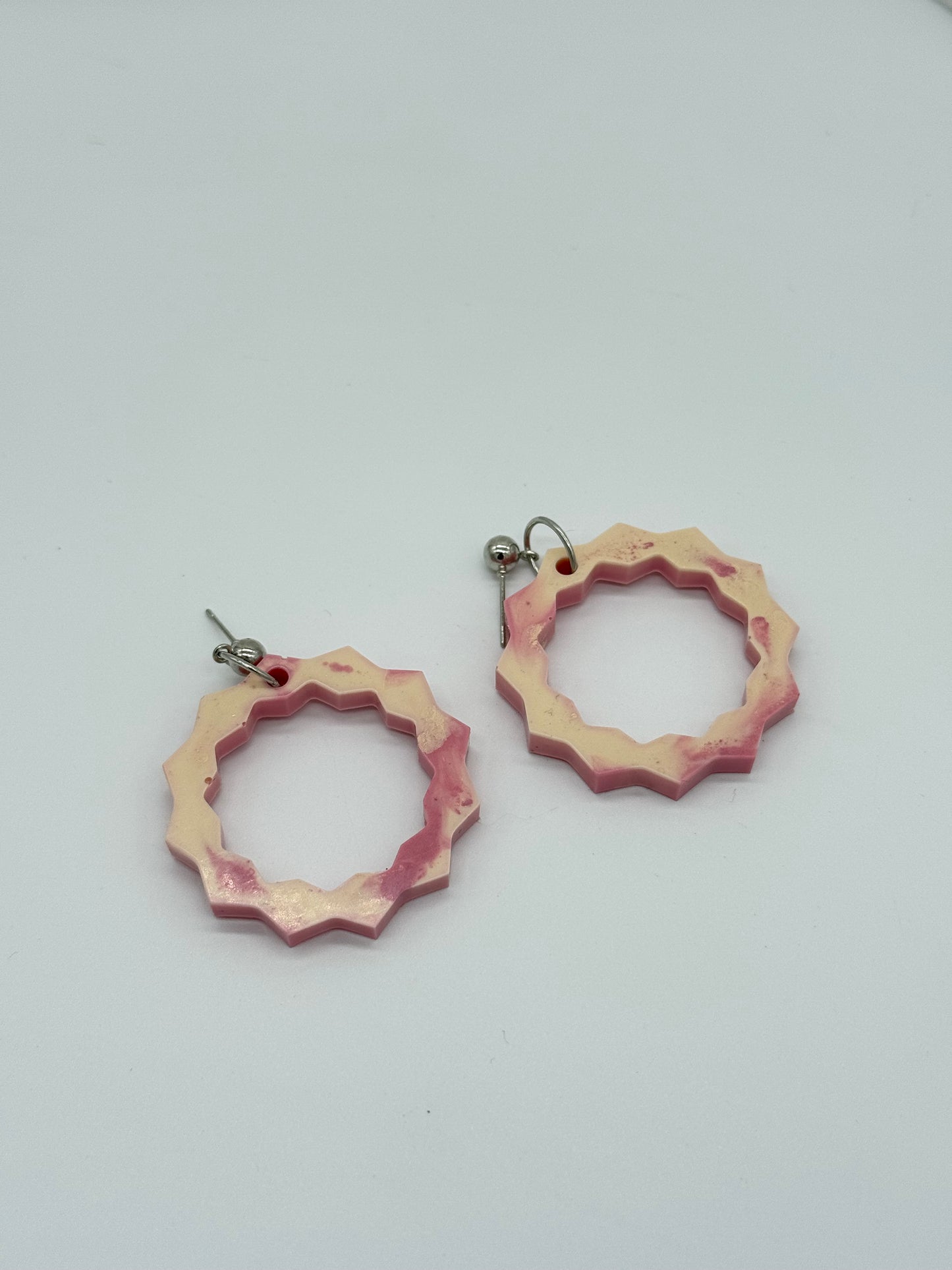 Chunky Icecream Flavor Inspired Flower Shape Dangles