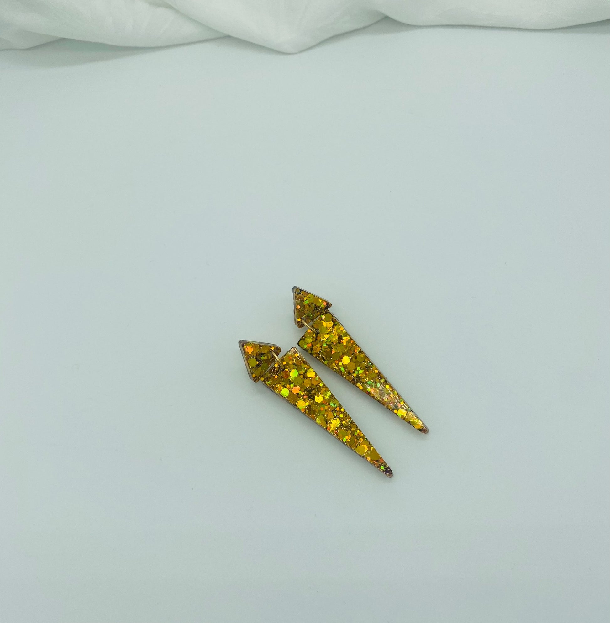 Canary Yellow Dress - 5cm Dangles image 1