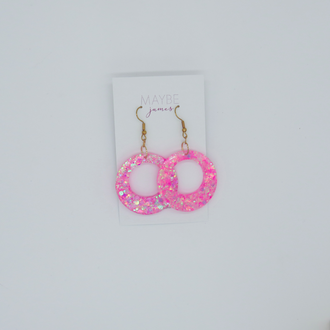 Candyfloss Pink 4cm Dangles image 4