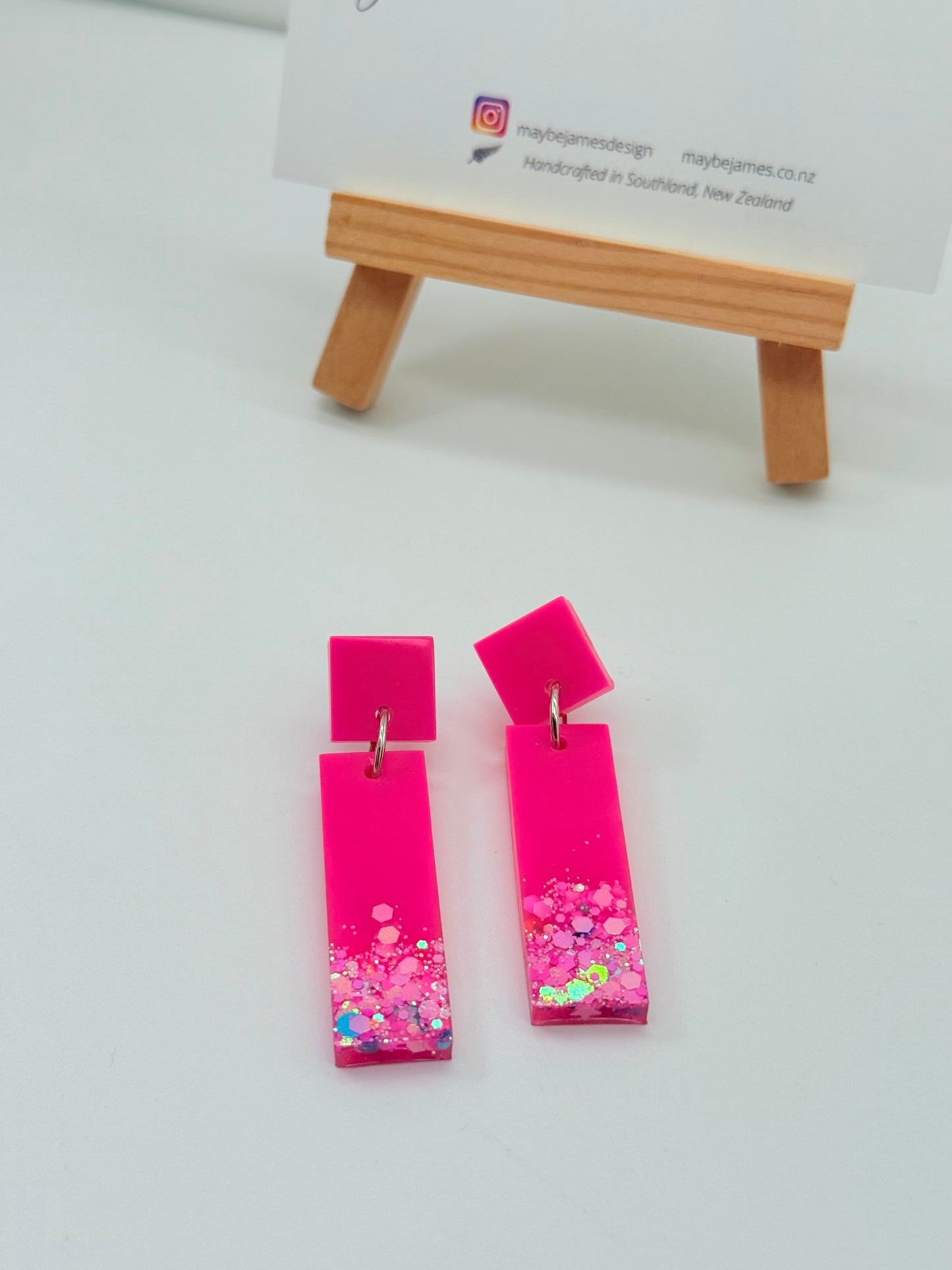 Pink Party Long Dangles 4cm or 5cm Long Dangles