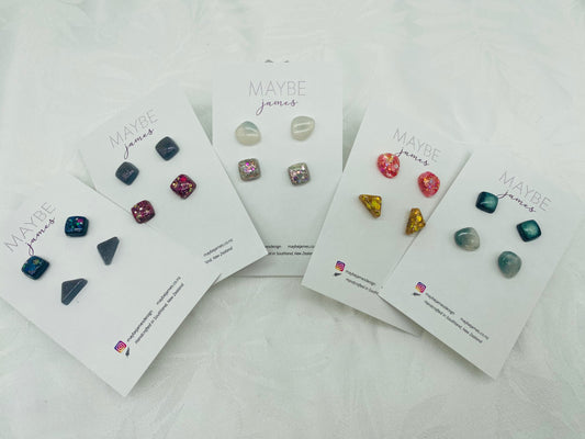 Mini Stud Packs - Two Pairs Randomly Chosen image 0