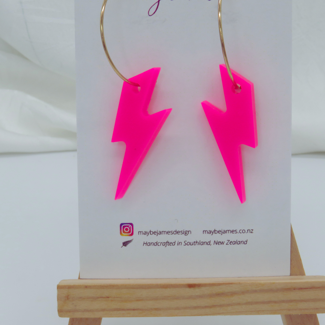 Beauty Bolts - Hot Pink Dangles image 2
