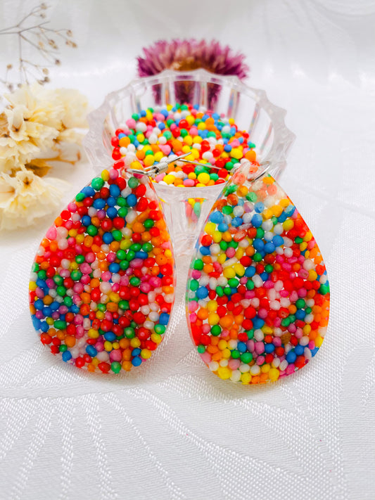 100's and 1000's Candy Teardrop 4.5cm Dangles image 0