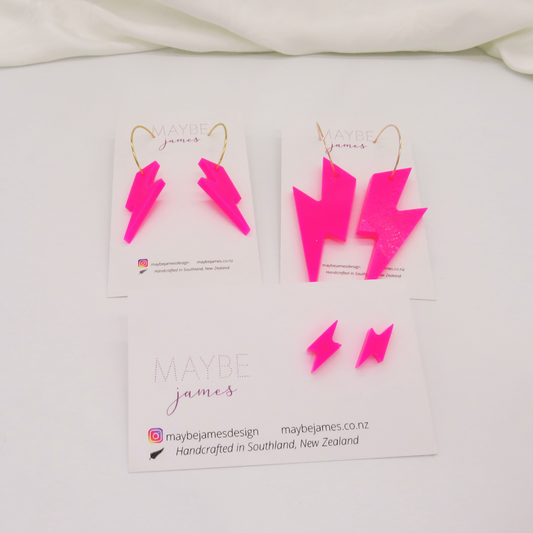 Beauty Bolts - Hot Pink Dangles image 0