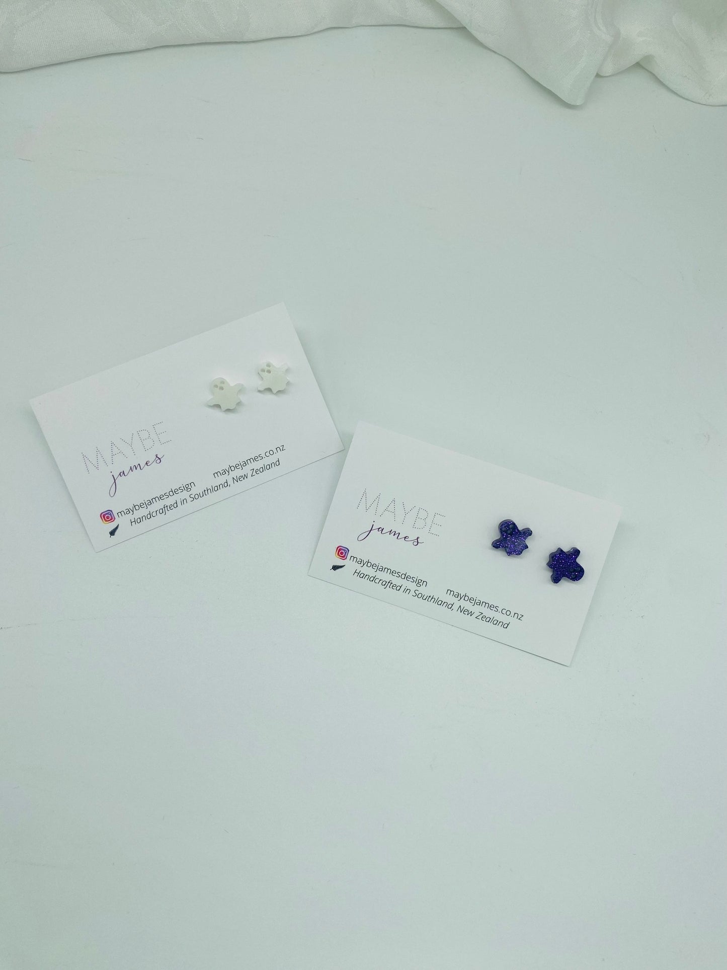 Itty Bitty Ghost Studs  image 0