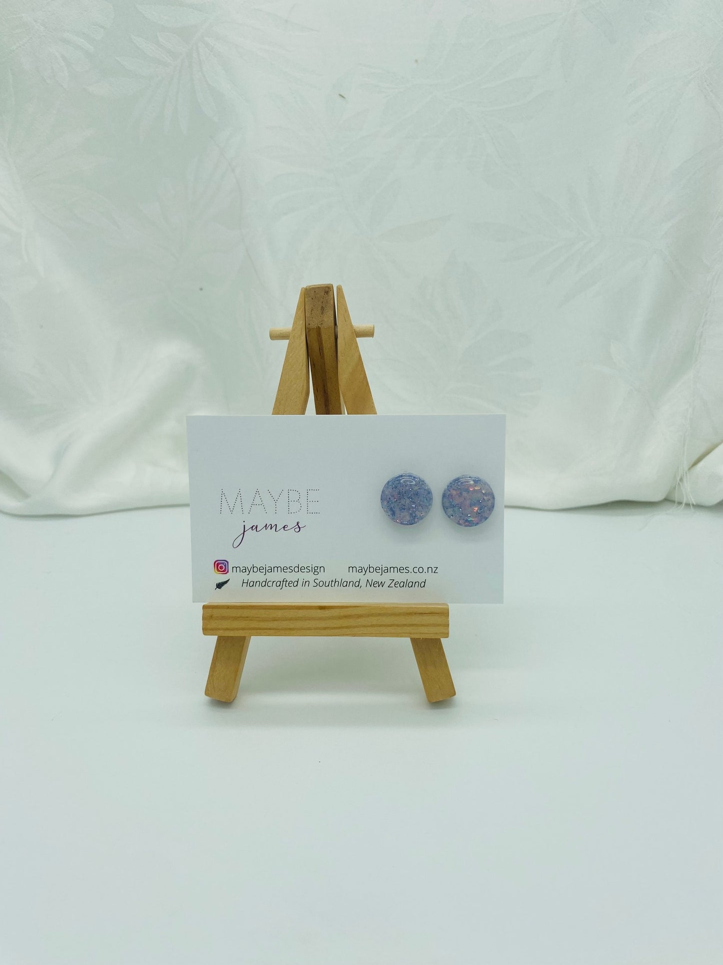 Winter Lavender - 15mm or 10mm Studs image 1