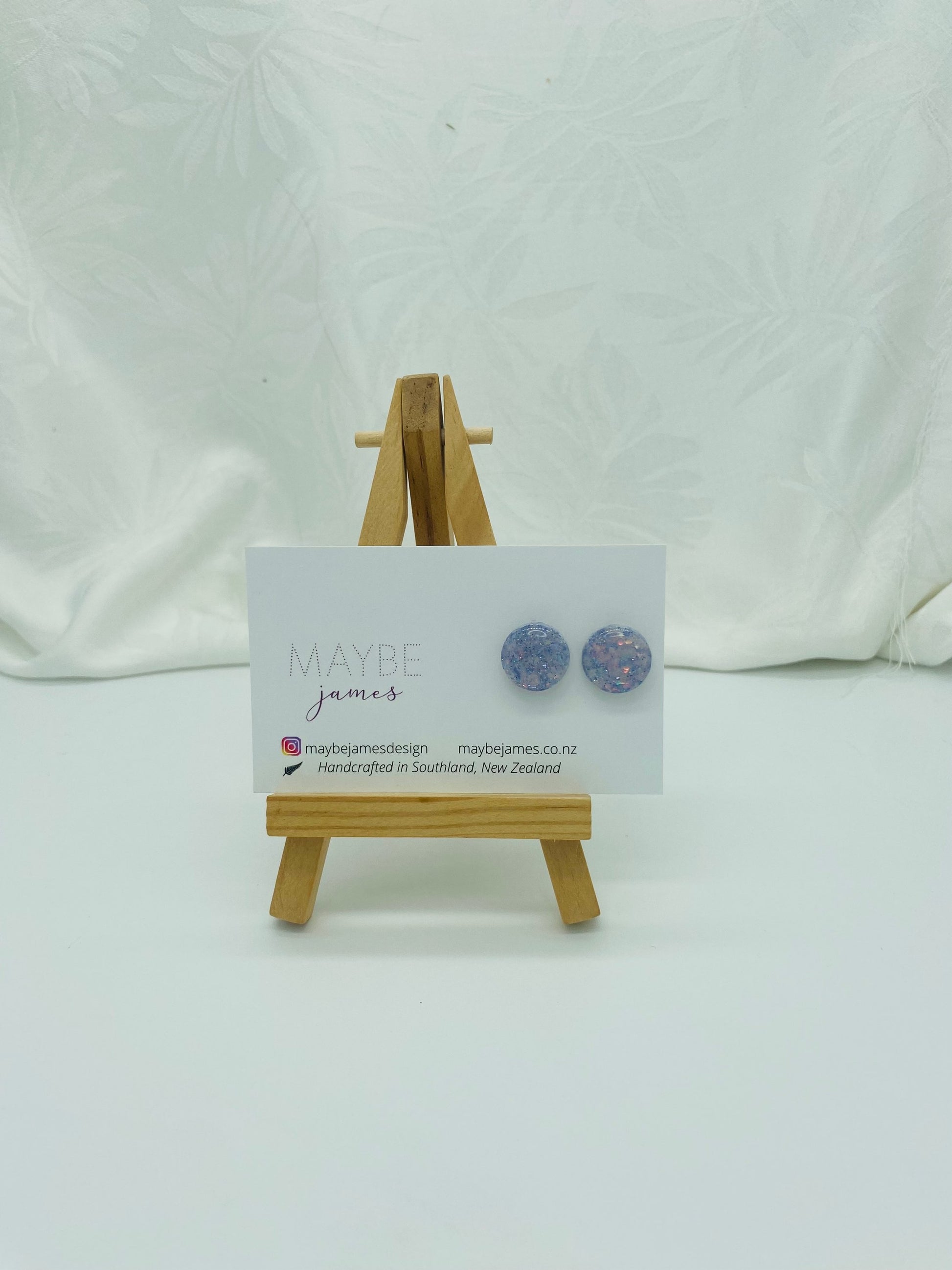 Winter Lavender - 15mm or 10mm Studs image 1
