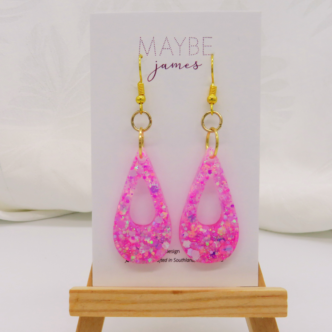 Candyfloss Pink 4cm Dangles image 3
