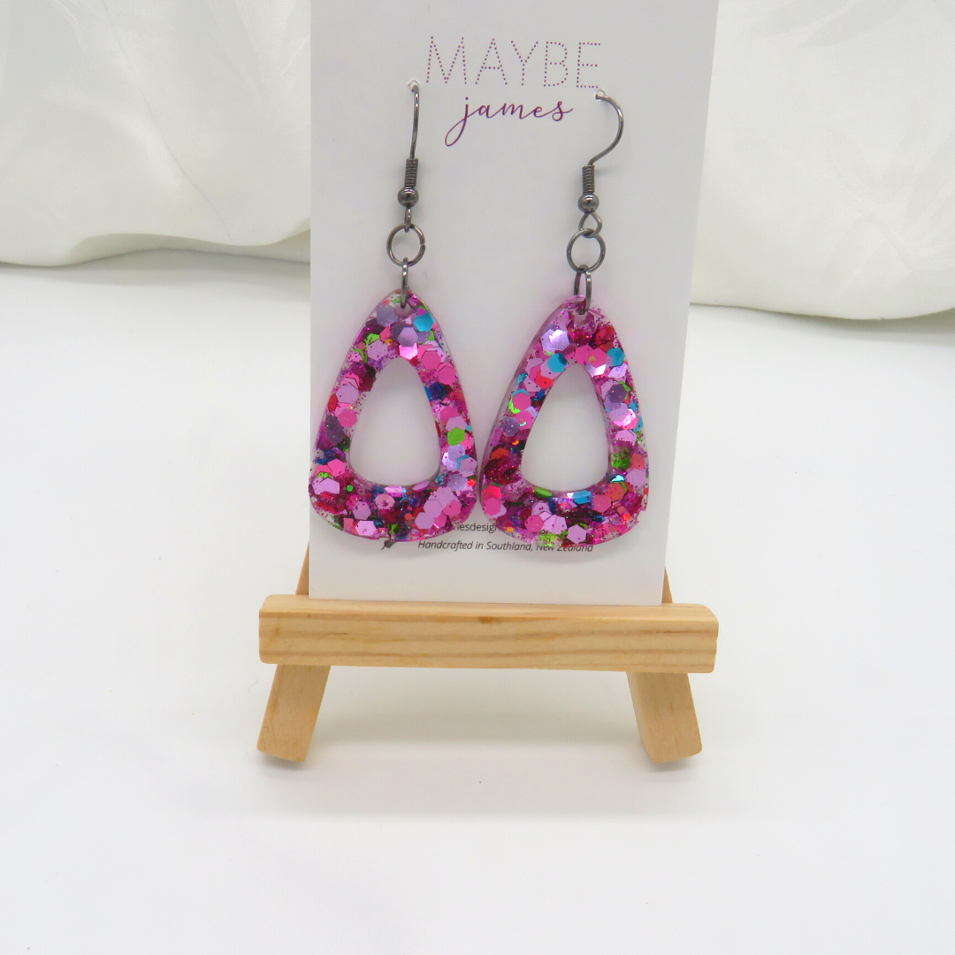 Don't Kill My Vibe - Confetti Glitter Dangles image 2