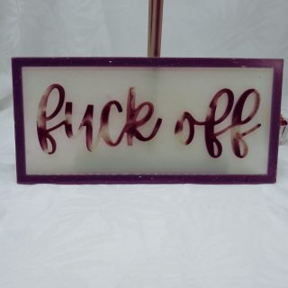 F*ck Off Sign -Coffee Colours image 0