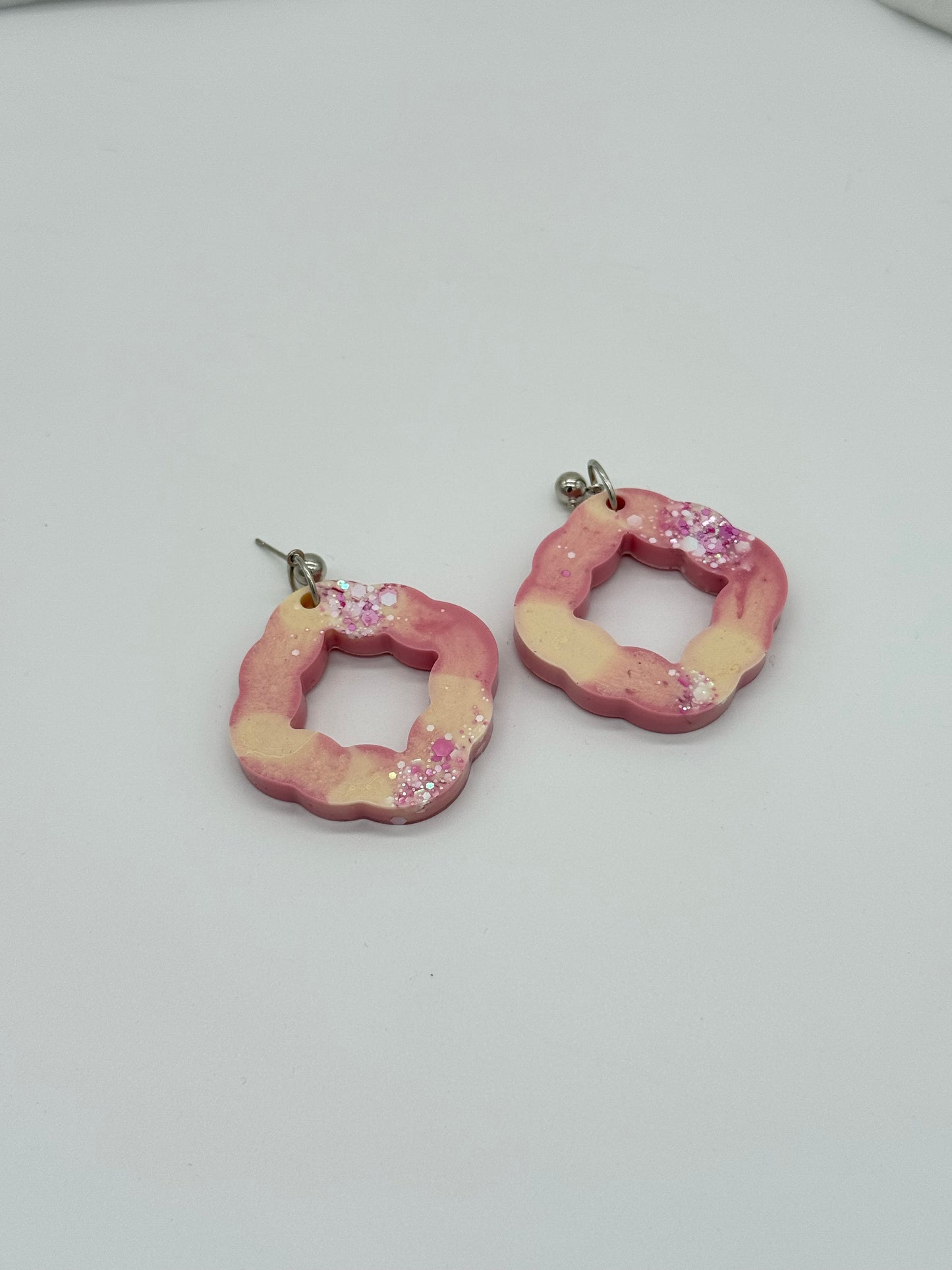 Chunky Icecream Flavor Inspired Flower Shape Dangles