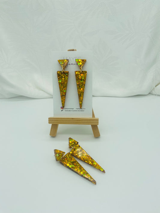 Canary Yellow Dress - 5cm Dangles image 0