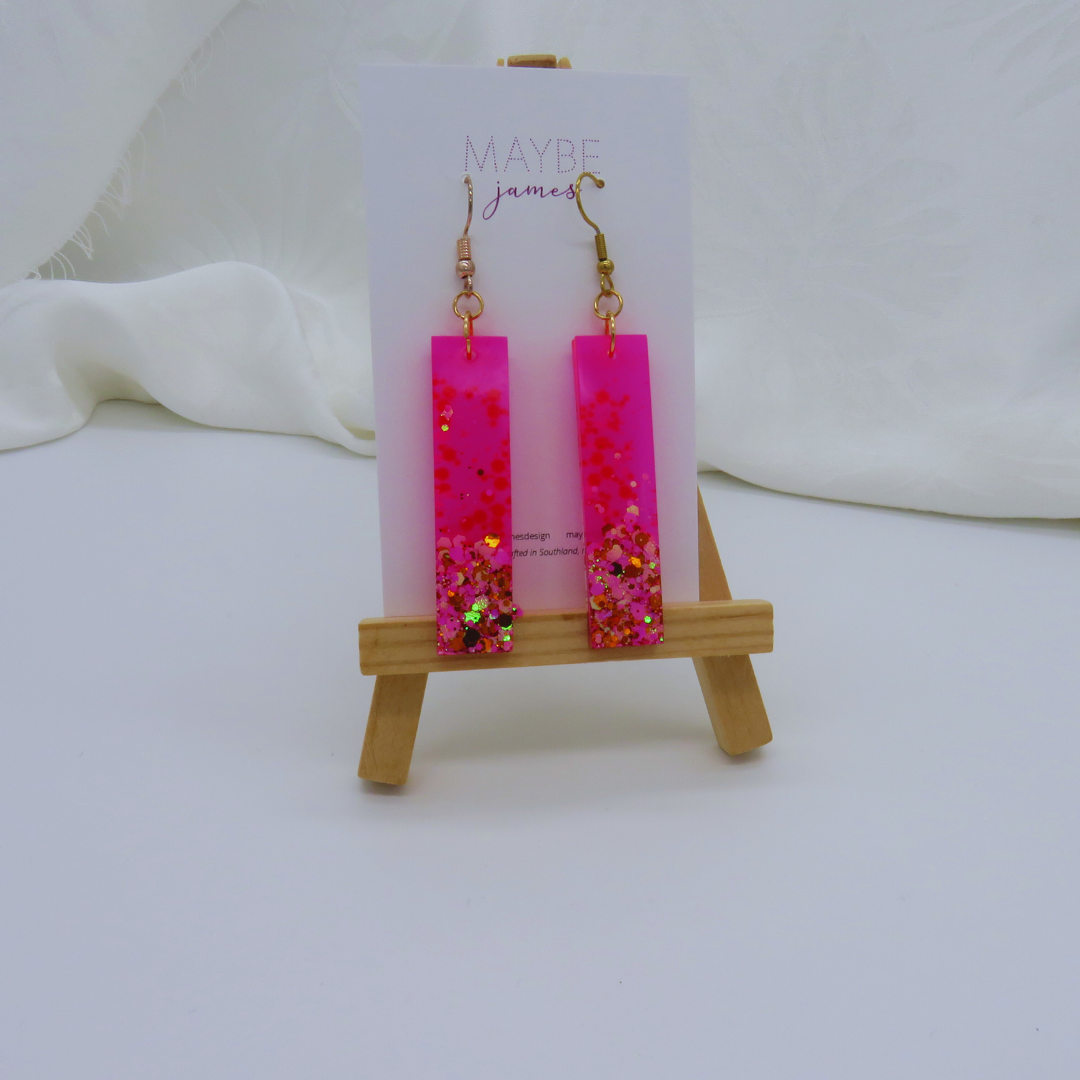 Lava Lamp Jelly Tip Pink - Dangles image 0