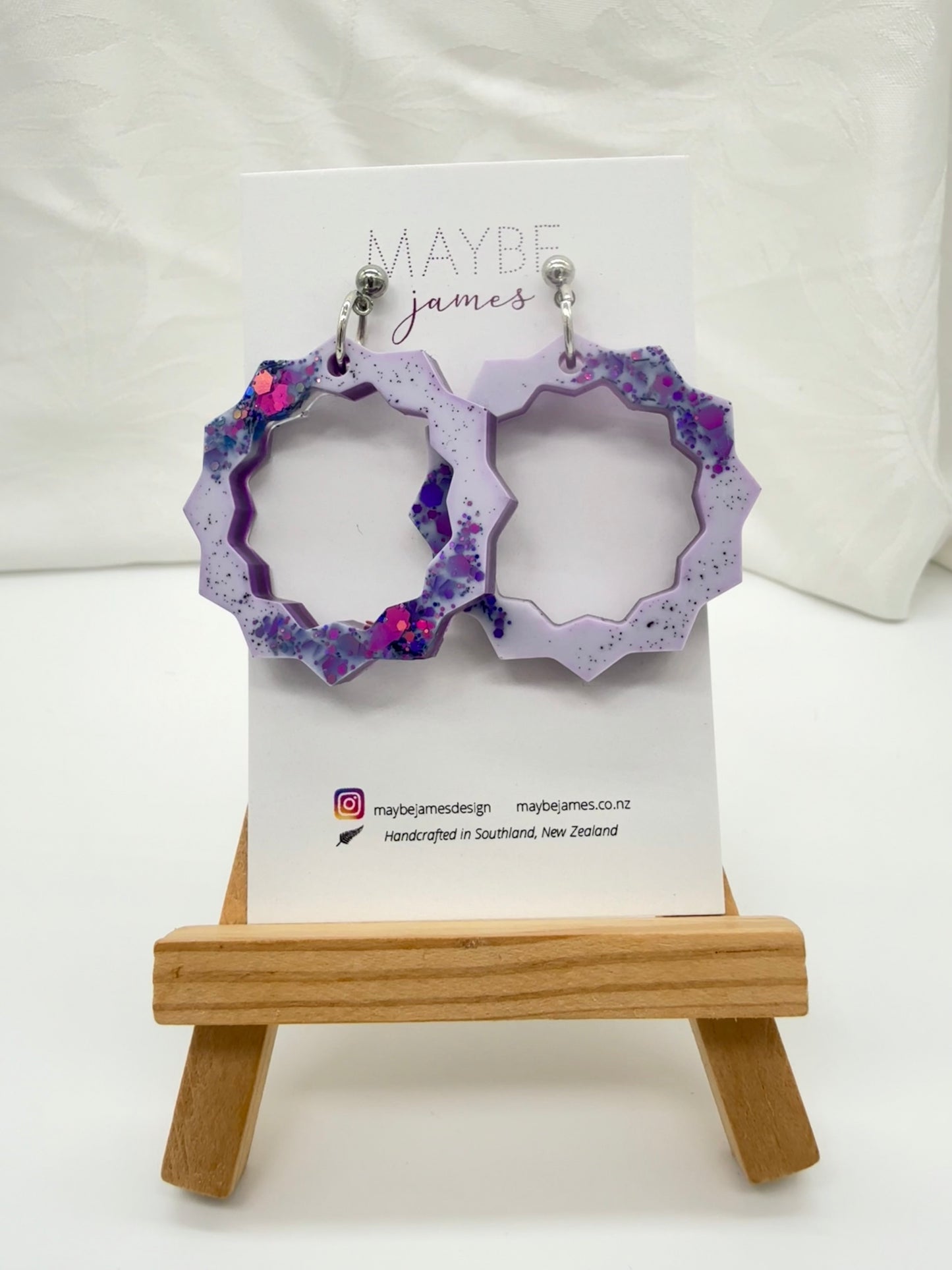 Chunky Icecream Flavor Inspired Flower Shape Dangles