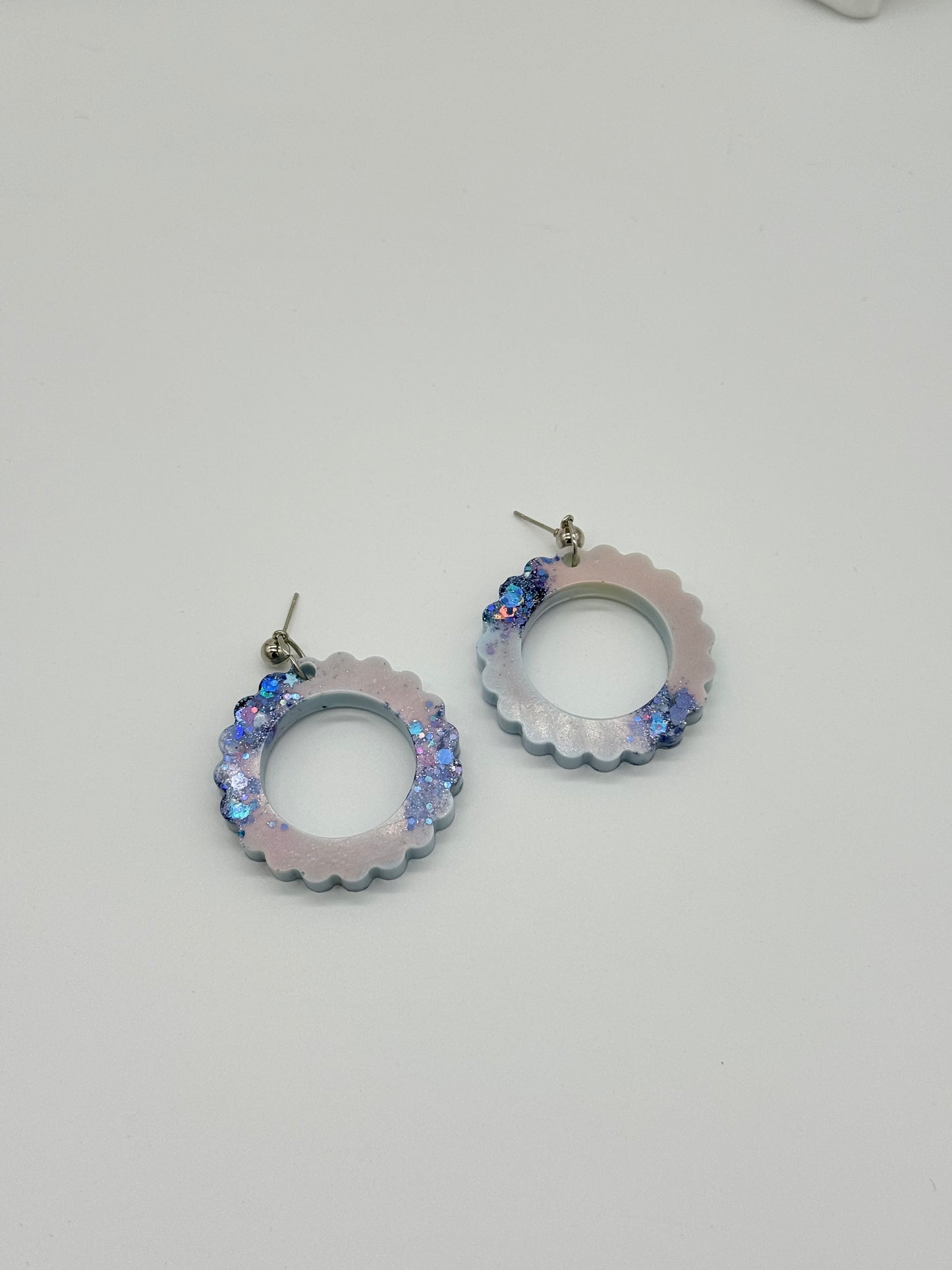 Chunky Icecream Flavor Inspired Flower Shape Dangles