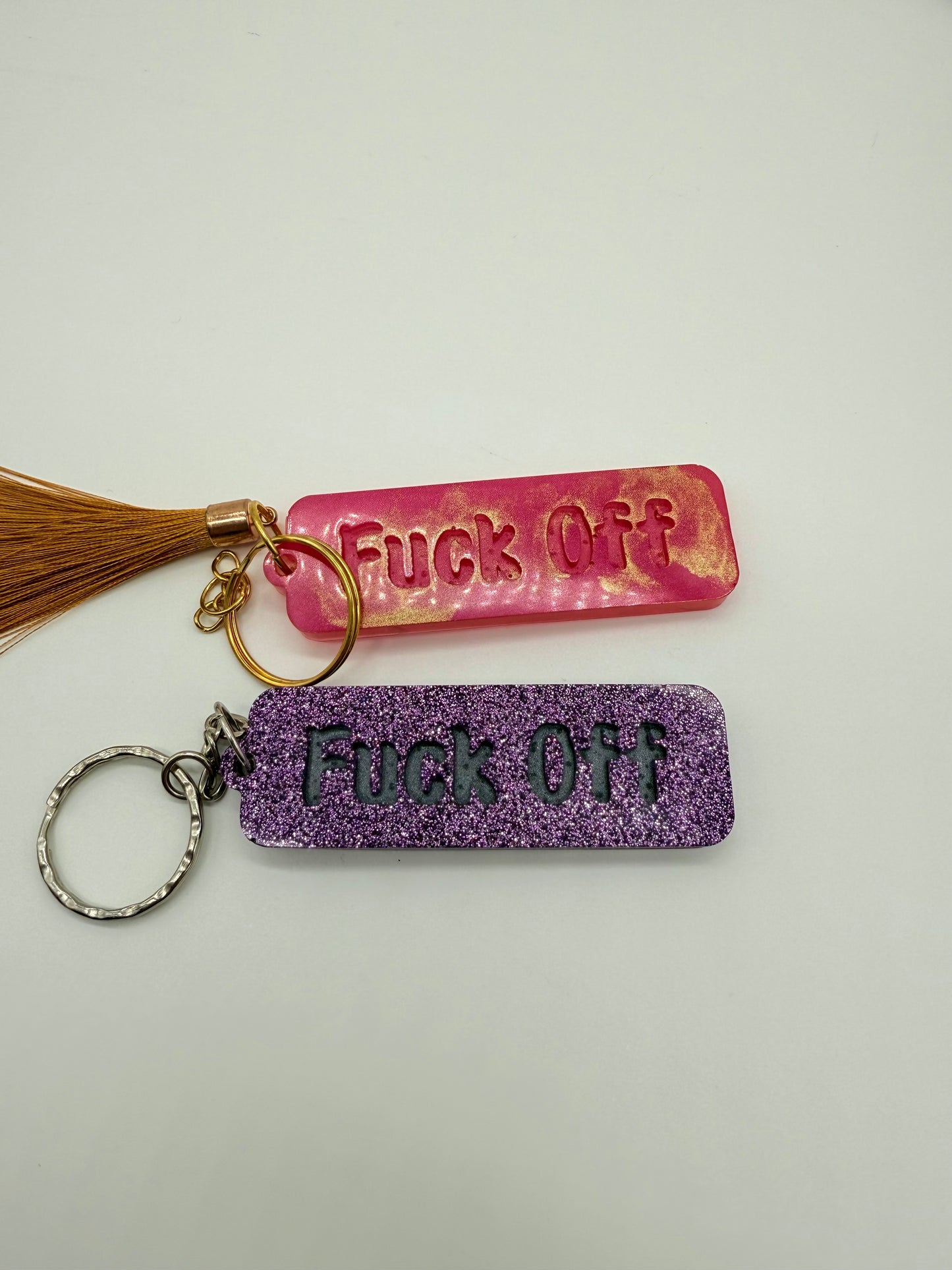 Bright Coloured Swear Word NSFW Keyring