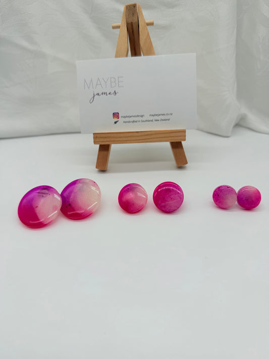 Big Mood Pink Purple Mix Maxi Studs 30mm 20mm or 15mm