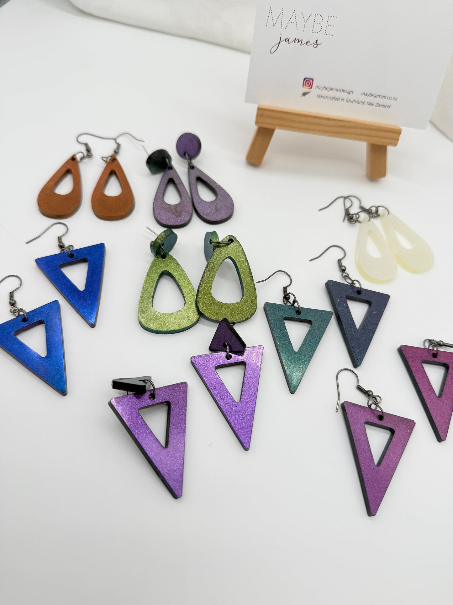 Holographic Colour Shift 4cm Dangles