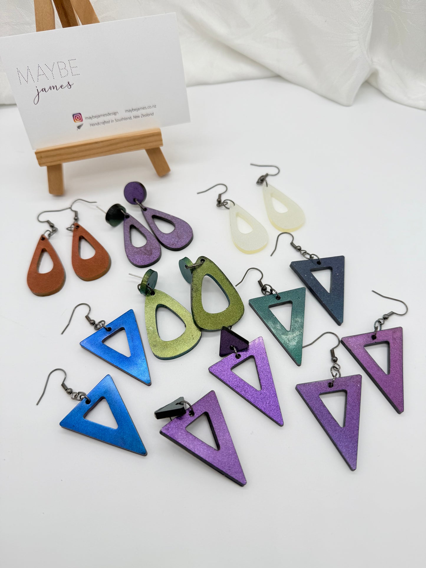 Holographic Colour Shift 4cm Dangles
