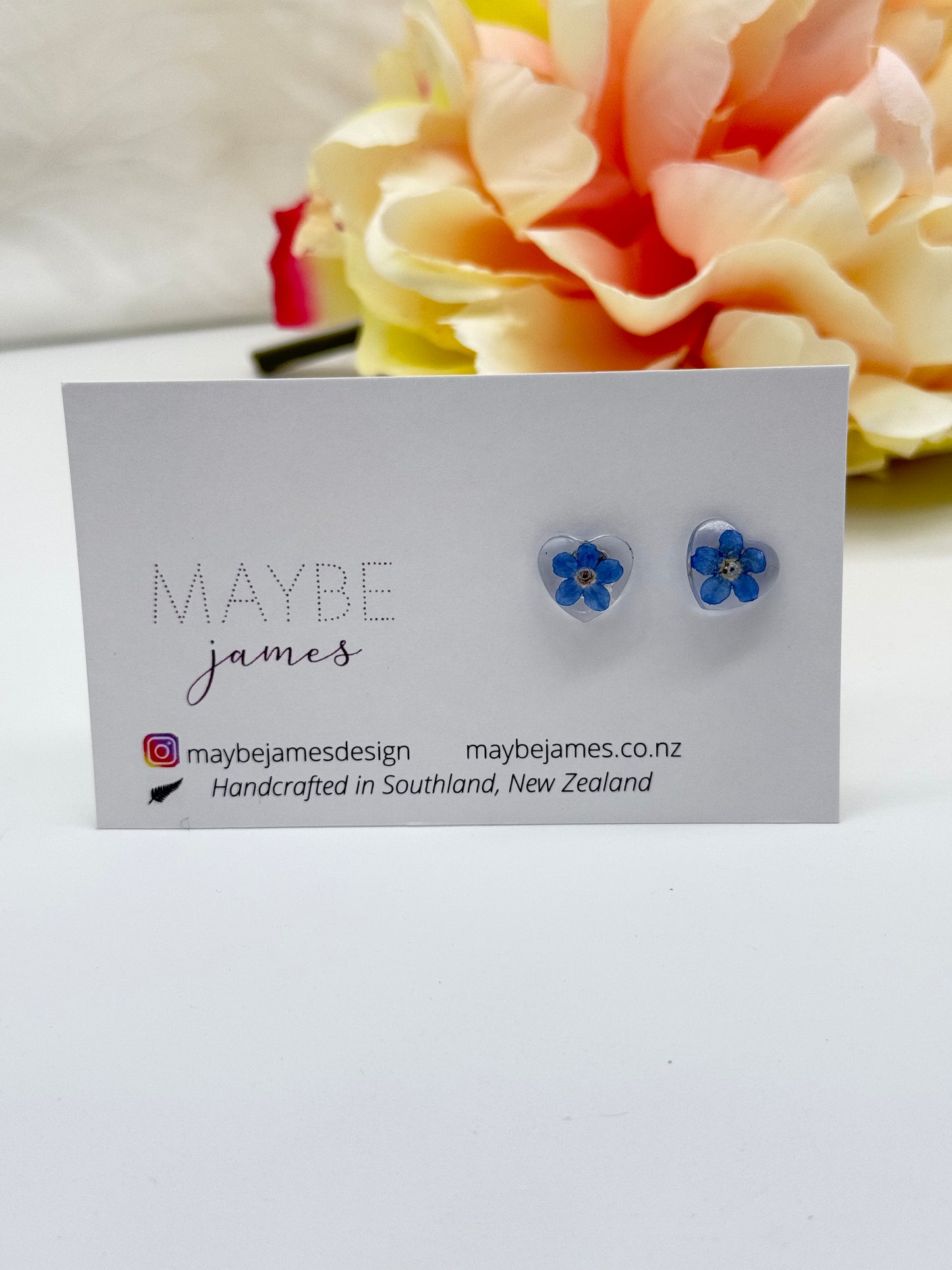 Forget Me Not Transparent Mini Studs