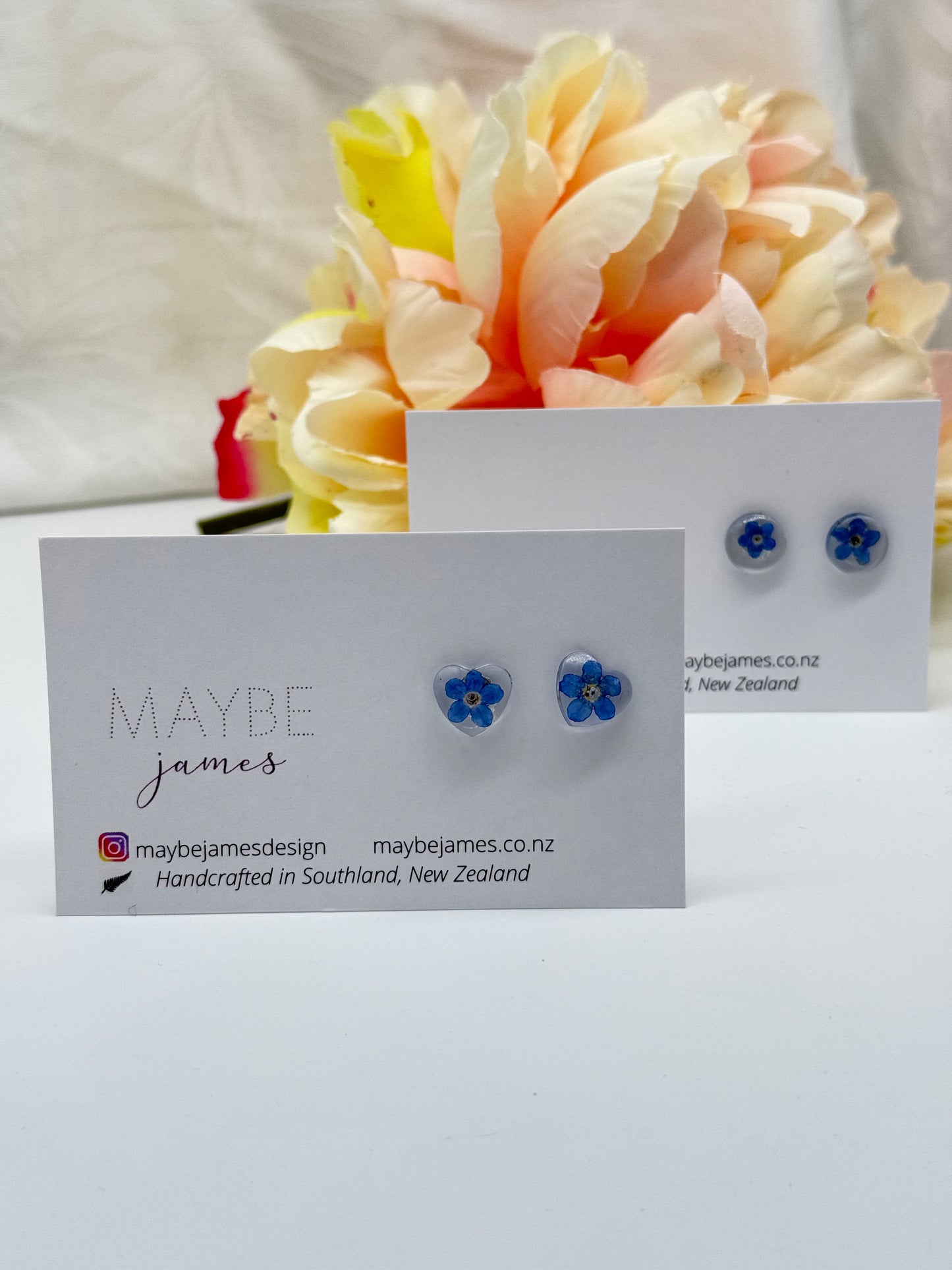 Forget Me Not Transparent Mini Studs