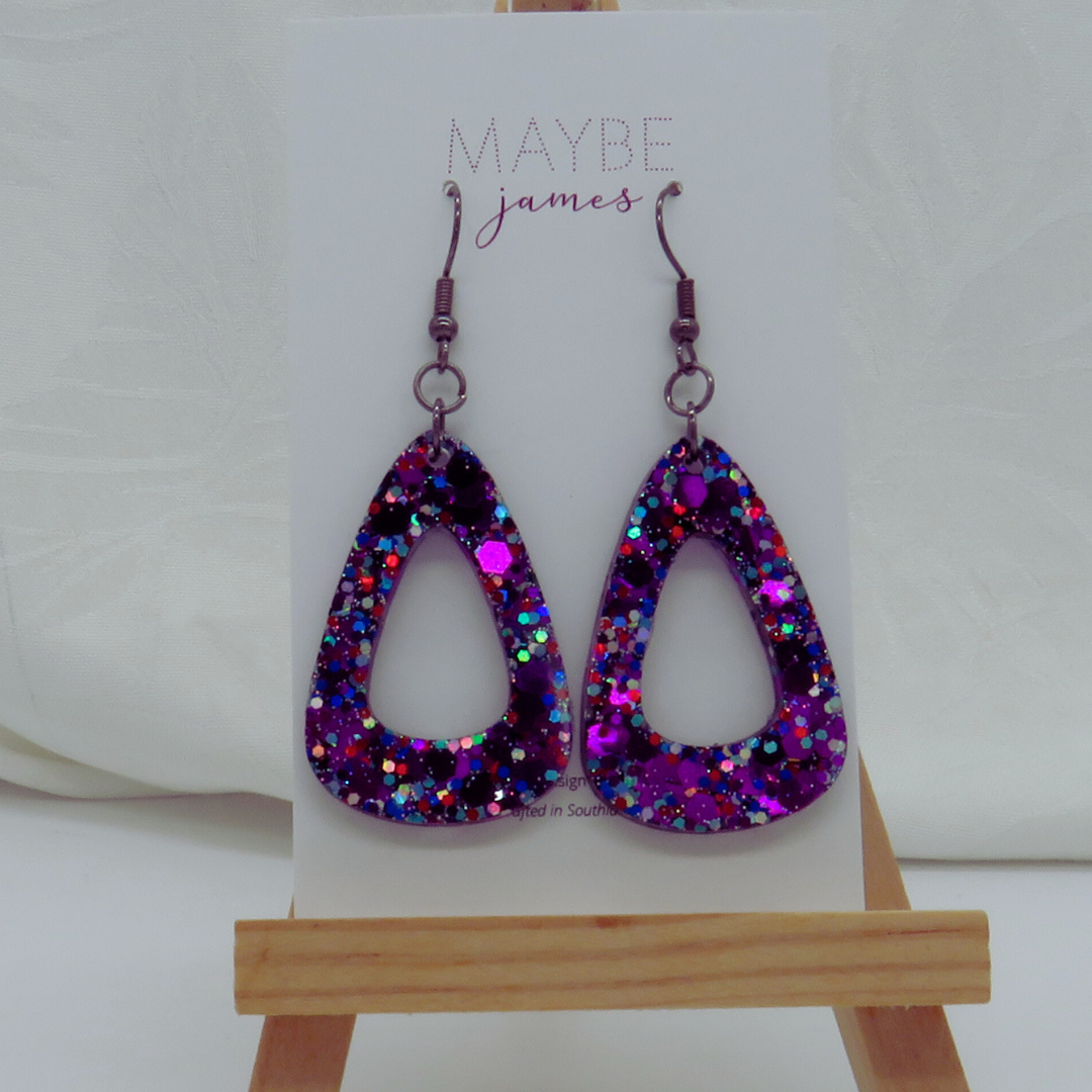 Purple Rain 4cm Dangles image 2