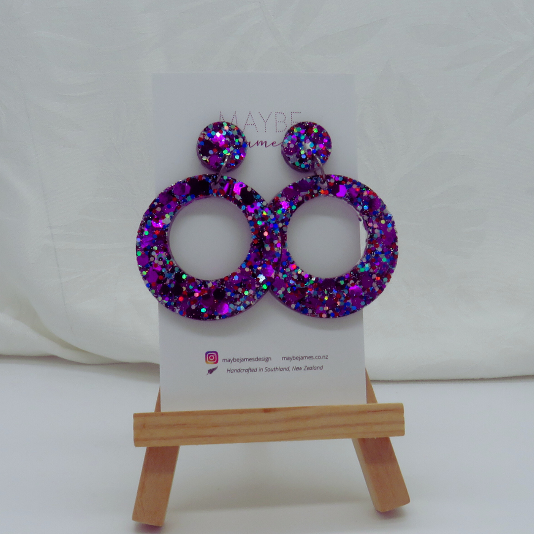 Purple Rain 4cm Dangles image 0