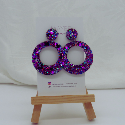 Purple Rain 4cm Dangles image 0