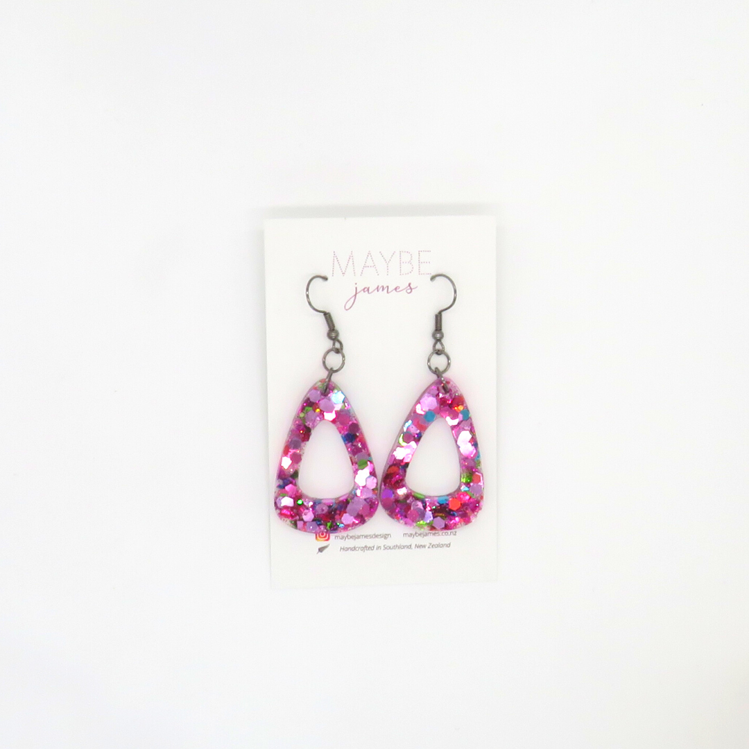 Don't Kill My Vibe - Confetti Glitter Dangles image 3