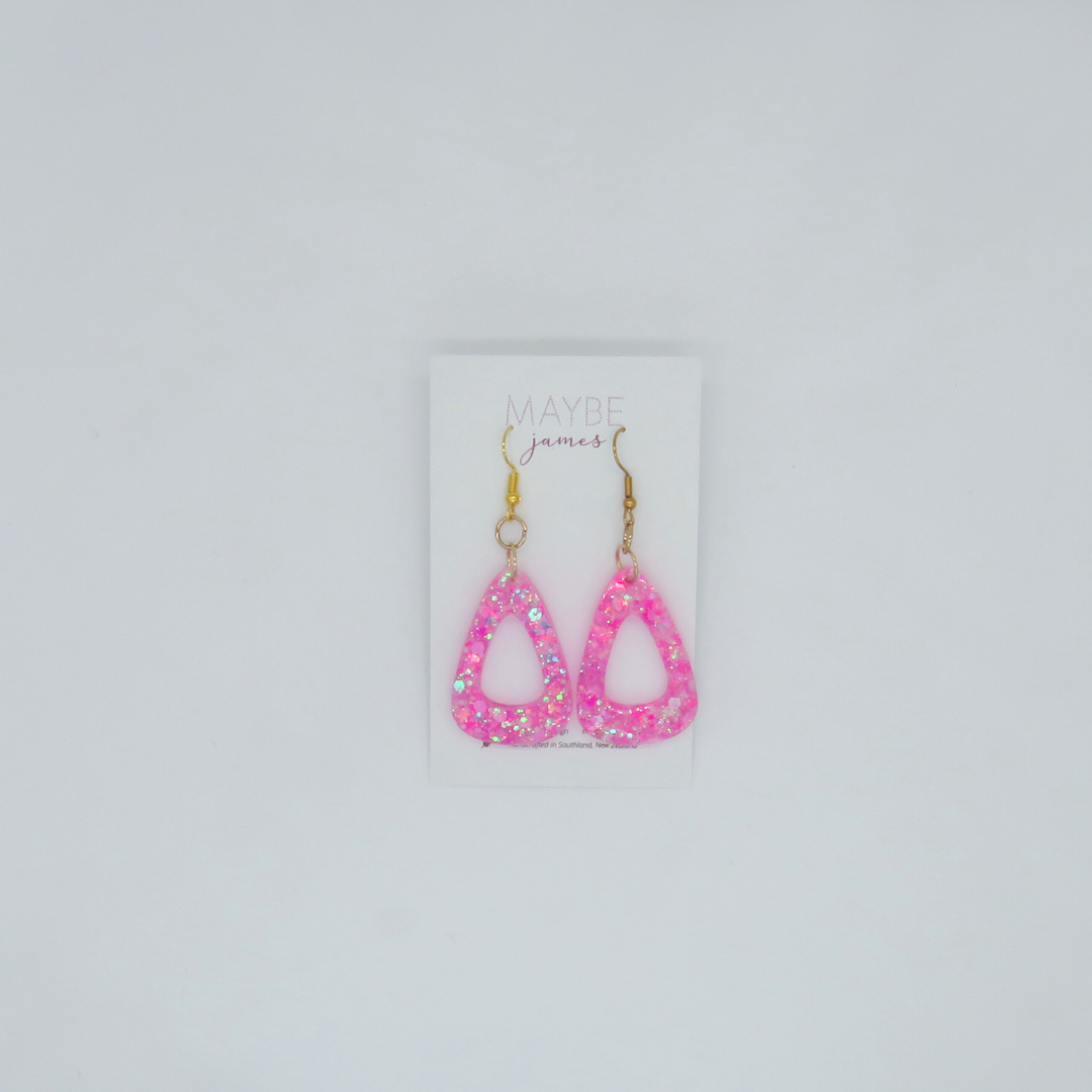 Candyfloss Pink 4cm Dangles image 1