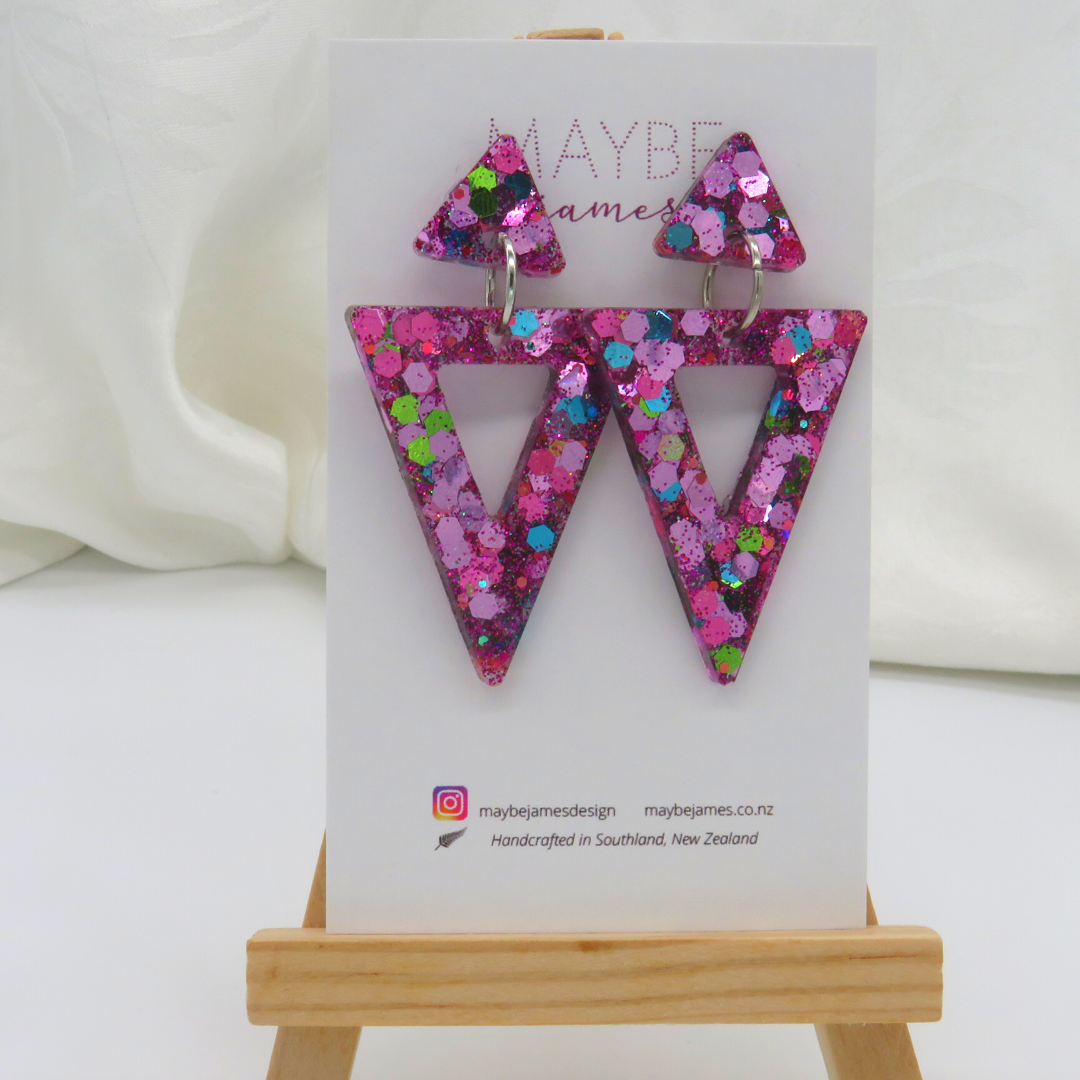 Don't Kill My Vibe - Confetti Glitter Dangles image 0